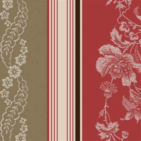 Ruby Border Stripe Red MAS9701-TR