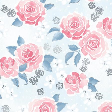 Enchanted Lake Floral Blue 3602-2