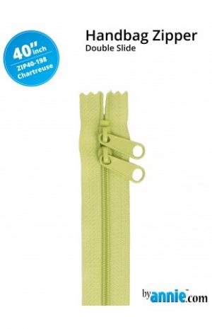 By Annie 40" Double Slider Zipper - Chartreuse