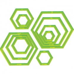 Matilda's Own Hexagon Donut Set Template Set