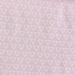 Cot Quilt Backing Pink Triangles