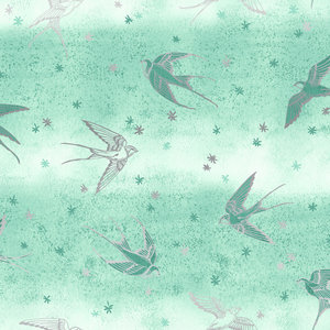 Sweet Somethings Swallow Birds Green 3532-002