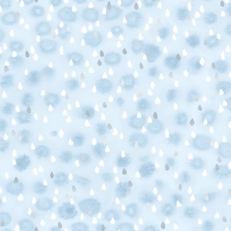 Enchanted Lake Rain Drops Blue 3605-2