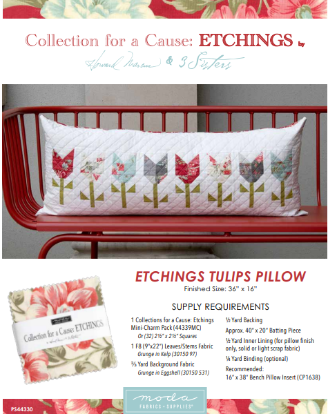Etchings Tulip Pillow Free Pattern