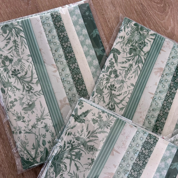 Quilting_fabric_online_patchwork_fabric_shops_garfield_pakenham_warragul_drouin_berwick_melbourne_victoria_australia_fat_eighths_pre-cuts_Birdsong_green_sage